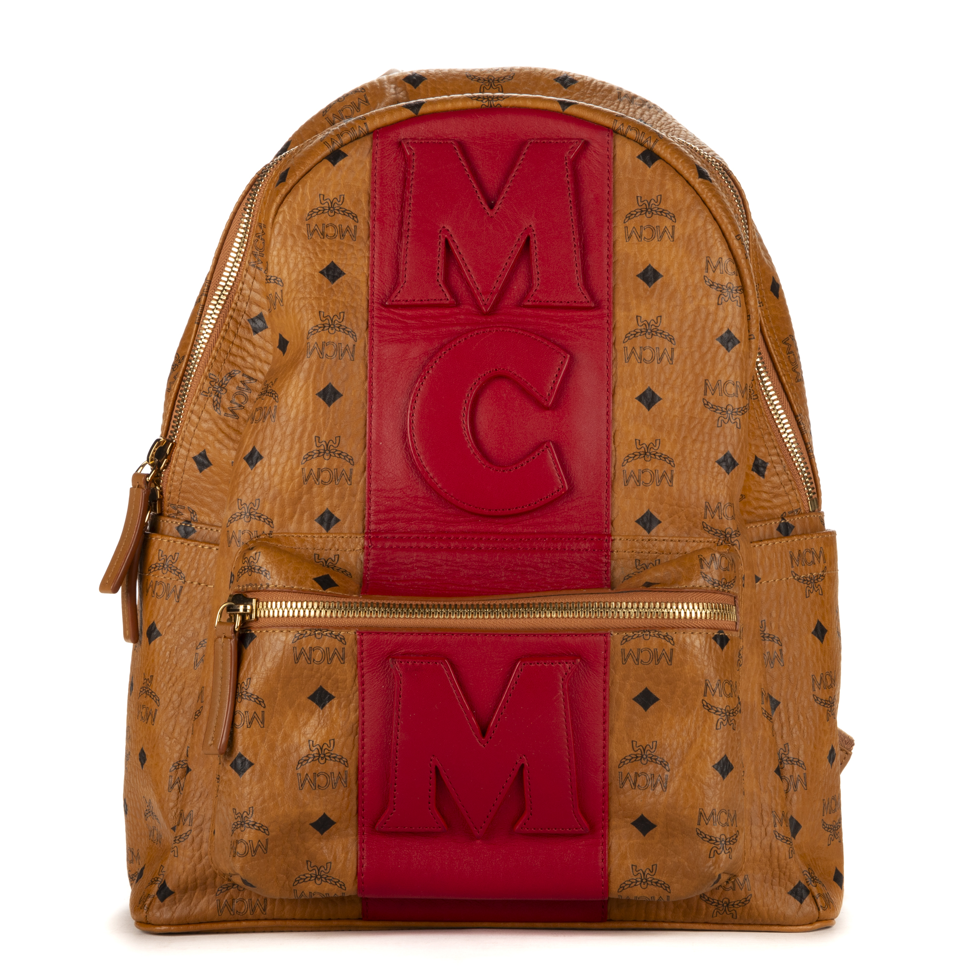 Mcm stark stripe clearance backpack