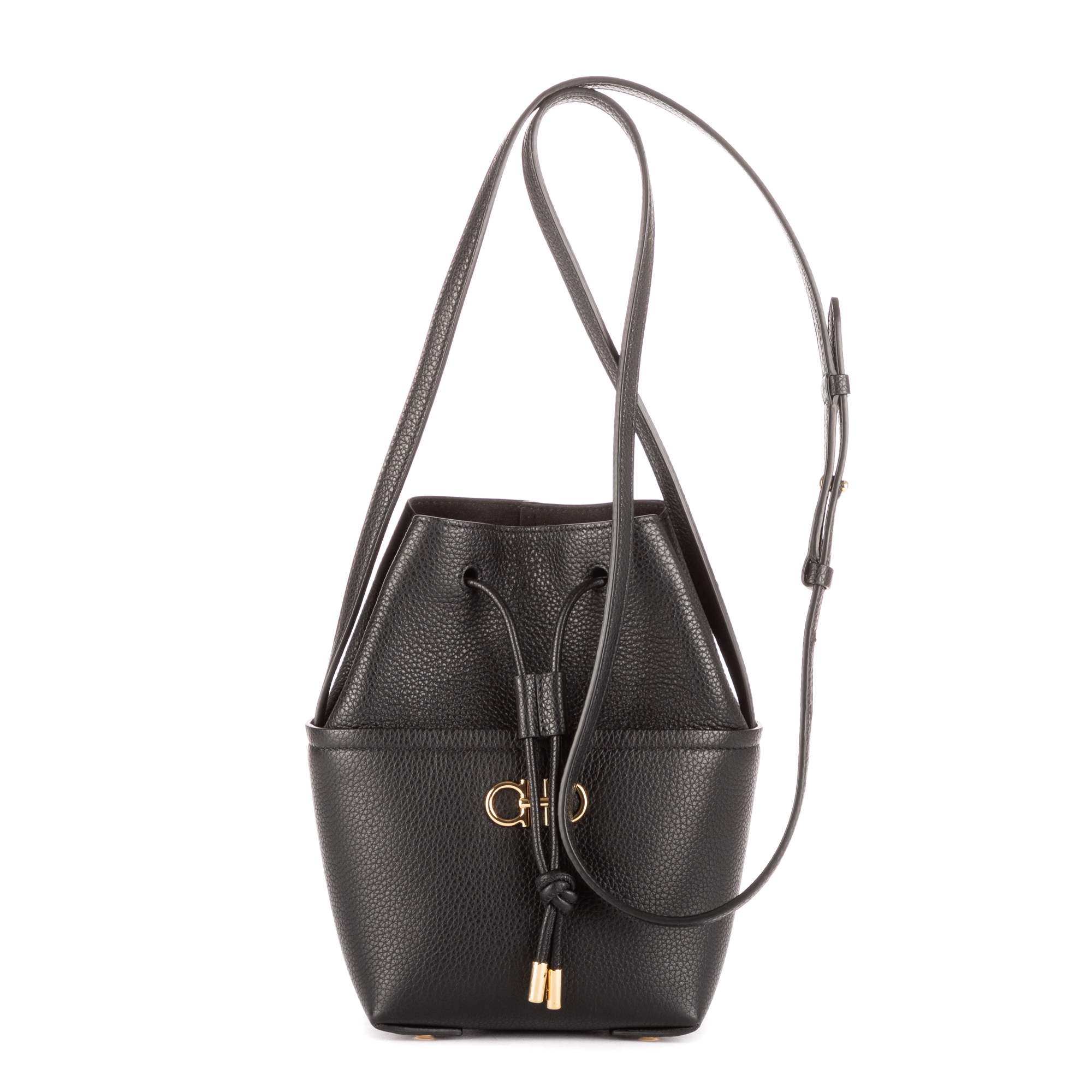 Ferragamo Mini Bucket Bag 0 en Noir Cuir de veau BrandCo Paris